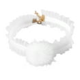 thumbnail image 1 of UDIYO Pet Collar Pom Pom Decorative Good Elasticity Velvet Cat Necklace Collar for Holiday, 1 of 7