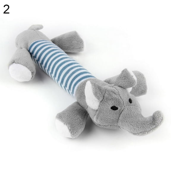 UDIYO Pet Puppy Chew Squeaker Squeaky Plush Sound Piggy Elephant Duck Ball Dog Toys