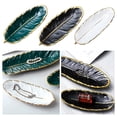 thumbnail image 1 of UDIYO Plate Creative Exquisite Stylish,Feather Shape Food Plate for Home, 1 of 6