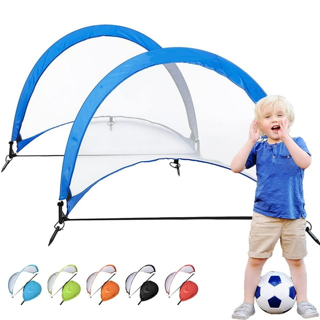 UDIYO Portable Pop Up Soccer Goals Netss Folding Training Soccer Goals