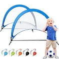thumbnail image 1 of UDIYO Portable open Up Soccer Goals Netss Folding Training Soccer Goals with Carry Bag for Kids Outdoor Fun, 1 of 7