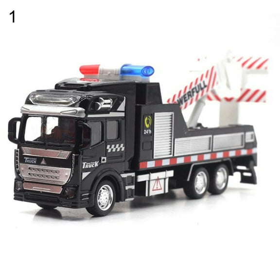 UDIYO Realistic Alloy Police Rescue Transport Vehicle Pull back Car Eucation Kids Toy