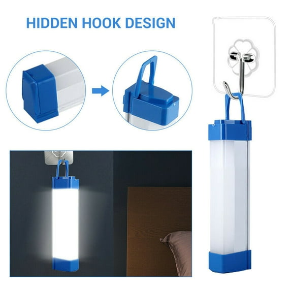 UDIYO Rechargeable Magnetic Work Light, USB Rechargeable LED Camping Light, Multifunctional Camping Flashlight, Portable Waterproof Hanging Magnetic Power Bank for Hiking, Home, Outdoor Night Fishing