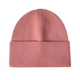 thumbnail image 1 of UDIYO Ribbed Ear Flap Thickened Warm Winter Hat Unisex Solid Color Riding Knitted Beanie Cap Costume Accessories, 1 of 8