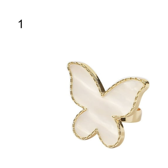 UDIYO Ring Palette Universal Easy to Clean Golden Color Edge Nail Art Board Ring Plate for Mixing Foundations