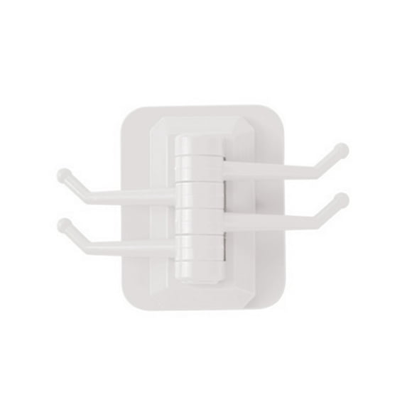 UDIYO Rotary Self-adhesive Wall Trackless Hook Kitchen Bathroom Door Towel Bag Rack