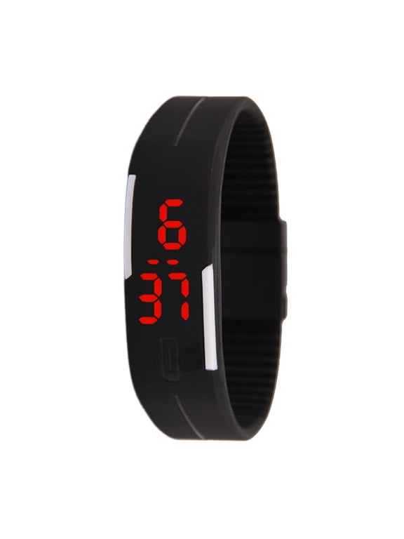 Screen Touch Silicone Mini Luminous Electronic Couple Wristwatch Bracelet Gift