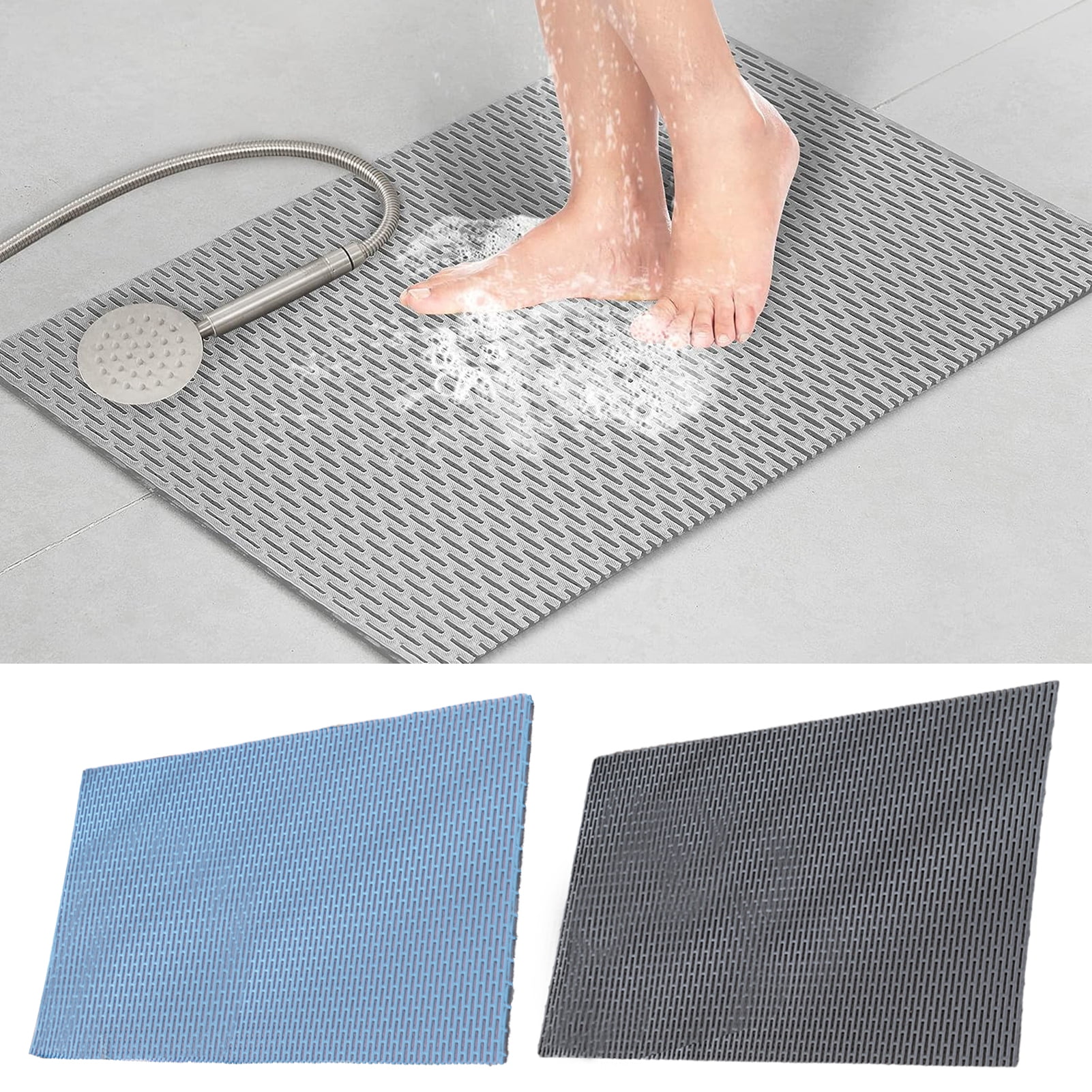 UDIYO Shower Mat NonSlip Bathtub Mat Slatted Duckboard Design for