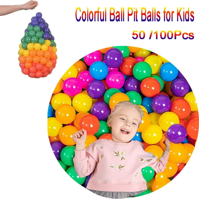 UDIYO Soft Plastic Ball Pit Balls, Colorful Ocean Ball for Kids, Kiddie Pool, Party Decoration