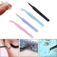 thumbnail image 1 of UDIYO Stainless Steel Tweezers Set Curved Tip Eyelash Extension Tweezers Fine Point Tweezers for Jewelry Making Craft (2 Pcs), 1 of 7