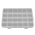 thumbnail image 1 of UDIYO Storage Box Holder Large Capacity Compartments PP 24 Grids Transparent Container Jewelry Organizer for Home, 1 of 6