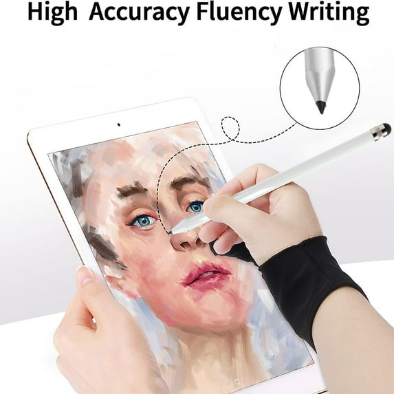 FOULEZRE Stylus Pens Universal 2 in 1 Capacitive Disc Tip Pen High Sensitive & Precision for Touch Screens Devices