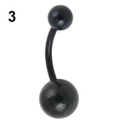 Silver 14G Double Optima Stone Belly Ring Claire's US