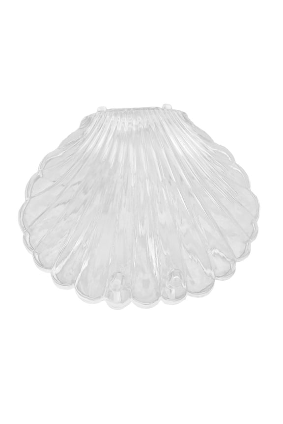 Transparent Seashell Shape Jewelry Necklace Bracelet Storage Organizer Box Case