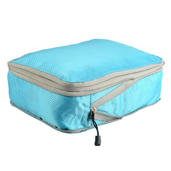 UDIYO Travel Storage Bag Large Capacity Waterproof Wear Resistant Zipper Closure Wide Application Space-saving Nylon Travel Suitcase Clothes Pants Organizer Pouch for Home