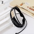 thumbnail image 1 of UDIYO Unisex Vintage Retro Multilayer Braided Faux Leather Wristband Bracelet Bangle, 1 of 7
