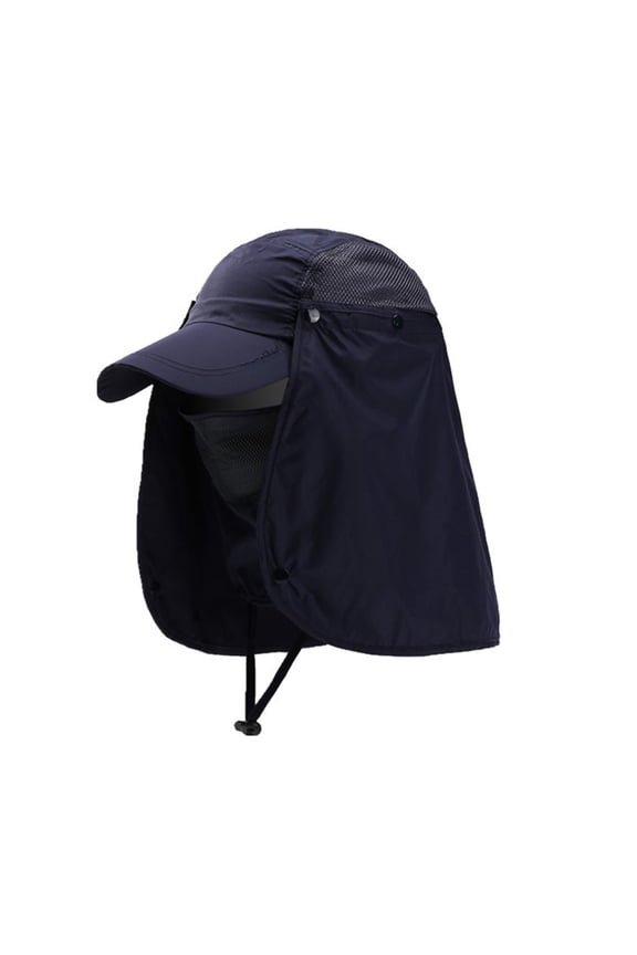 Unisex Waterproof UV Protection Breathable Baseball Hat Cap with Face Neck Flap
