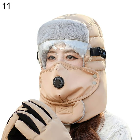 UDIYO Unisex Winter Cotton Windproof Lei Feng Neck Cap Face Cover for Outdoor Cycling