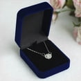 thumbnail image 1 of UDIYO Velvet Necklace Jewelry Container Gift Display Box Ring Bracelet Storage Case, 1 of 8