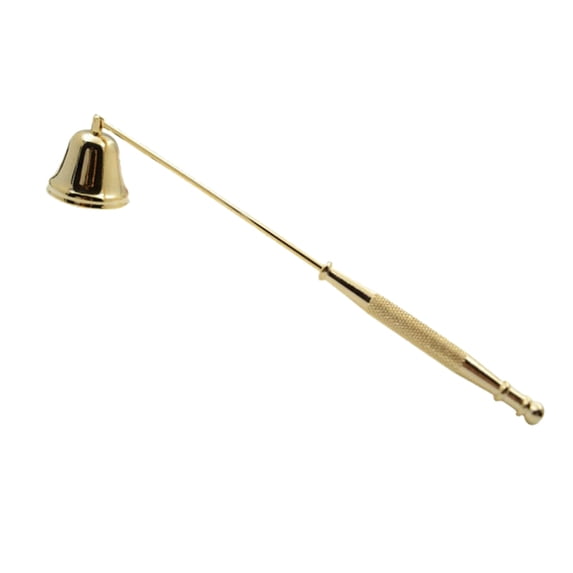 UDIYO Vintage Metal Bell Shape Candle Snuffer Long Handle Banquet Wick Extinguisher