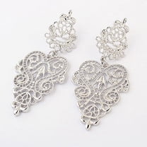 UDIYO Vintage Women's Bohemian Hollow Design Long Drop Dangle Earrings Piercing Jewelry