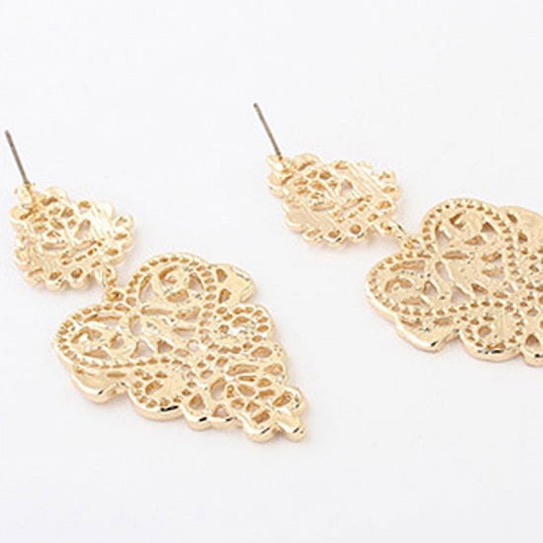 Sunflower Engraved Teardrop Dangle Earrings - Glowforge