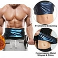 thumbnail image 1 of UDIYO Waist Trimmer, Male, Elastic, Sweat Band, Polyester, Black, with Sizing Chart, 1 of 7