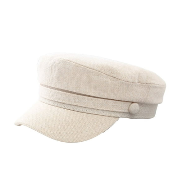 UDIYO Women Beret Vintage Style Fine Texture Solid Color 8-Panel Paperboy Cap for Party