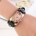 thumbnail image 1 of UDIYO Women Fashion Casual Faux Leather Strap Oblong Case Quartz Wrist Watch, 1 of 6