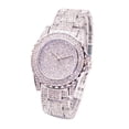 thumbnail image 1 of UDIYO Women Luxury Full Shiny Rhinestone Round Quartz Movement Wrist Watch Bracelet, 1 of 5