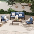 thumbnail image 1 of UDPATIO Aluminum Patio Furniture Set, Contemporary Outdoor Couch Set, Aluminum Patio Conversation Set, 1 of 8