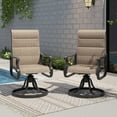 thumbnail image 1 of UDPATIO High Back Outdoor Dining Chairs Set of 2, All Weather Swivel Patio Chairs, Breathable Garden Outdoor Furniture for Backyard Deck, 1 of 13