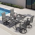 thumbnail image 1 of UDPATIO Metal Outdoor Dining Chair -Set of 4, Dark Grey, 1 of 13