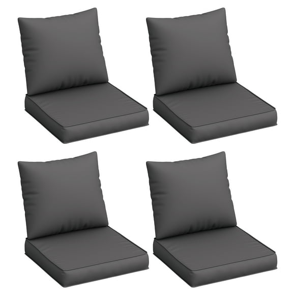 UDPATIO Outdoor Cushions for Patio Furniture, 4'' Replacement Cushions for Outdoor Furniture, Water-Resistant Patio Furniture Sectional Cushions for Sofa Couch Bench, Grey