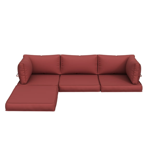 UDPATIO Outdoor Cushions, Patio Furniture Replacement Cushions, Cushions for Outdoor Furniture, Waterproof & Fade Resistant(Red)