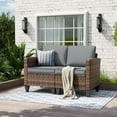 thumbnail image 1 of UDPATIO Outdoor Patio Furniture Set, Wicker Rattan Conversation Sofa with Cushions, 2 & 3-Seater Options for Garden, Backyard, Porch, and Deck - All-Weather, Comfortable & Stylish, 1 of 1