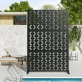 UDPATIO Outdoor Privacy Screen Metal Privacy Screen 72" H×47" W