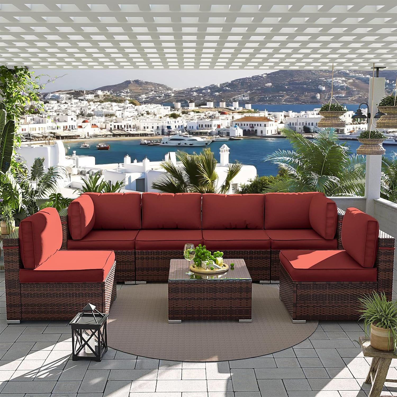 UDPATIO Outdoor Replacement Cushions for Patio Furniture, Waterproof