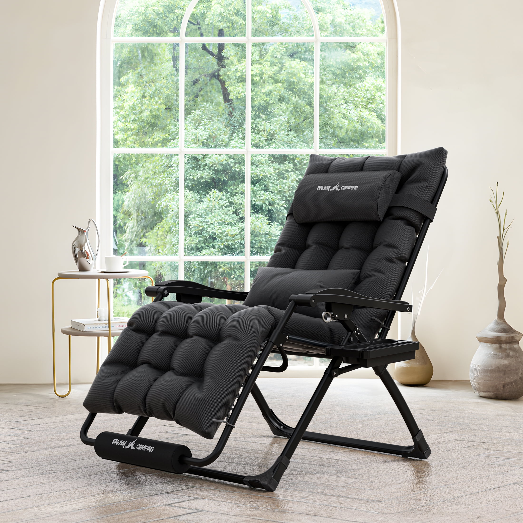 UDPATIO Oversized Zero Gravity Chair 29In XL Patio Reclining Chair with