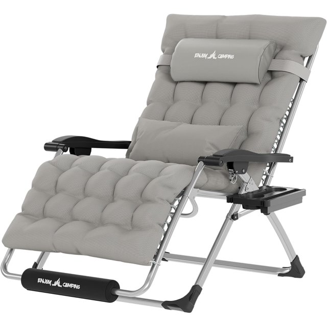 UDPATIO Oversized Zero Gravity Chair 33In XXL Patio Reclining Chair