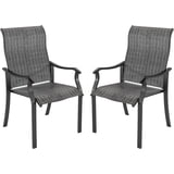UDPATIO Patio Chairs Set of 2, Outdoor Dining Chairs High Back with All ...