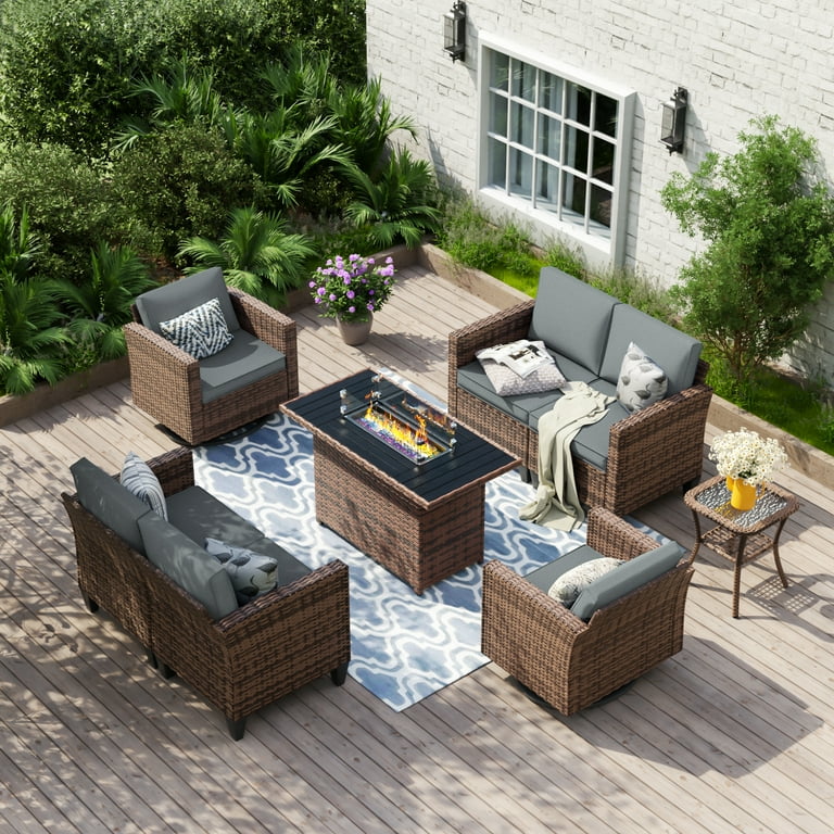 UDPATIO Patio Furniture Set, Pieces Outdoor Furniture Sets with