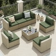 thumbnail image 1 of UDPATIO Patio Furniture Sets, Modular Rattan Outdoor Patio Sectional Furniture Sofa Set, Wicker Patio Conversation Set for Backyard, 1 of 8