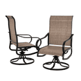 thumbnail image 1 of UDPATIO Patio Swivel Chairs Set of 2, Outdoor Dining Chairs High Back, All Weather Breathable Textilene Outdoor Chairs with Metal Rocking Frame for Lawn Garden Backyard Duck,Brown, 1 of 8