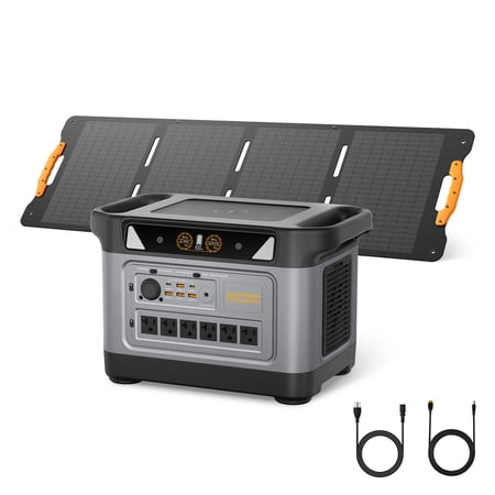 UDPOWER S1000Pro Portable Power Station with 210W Solar Panel | 2200W (3000W Surge) Pure Sine Wave AC + Max 500W Solar Input | UPS Backup for Home, RV & Emergencies | UL2743 Certified