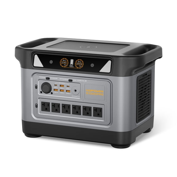 UDPOWER S1000Pro Portable Power Station(Solar Panel Option) | 2200W (3000W Surge) Pure Sine Wave AC + Max 500W Solar Input | UPS Backup for Home, RV & Emergencies | UL2743 Certified