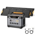 thumbnail image 1 of UDPOWER S1200 Solar Generator with 420W Solar Panel, 1190Wh LiFePO4 Battery 1200W (Surge 1800W) AC Output with UPS, 1.5H to 80% Fast Charge, Power Station for Home Backup/Outdoor/RVs/Emergency, 1 of 1
