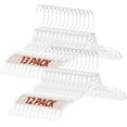 thumbnail image 1 of UEAKPIC Clear Crystal Plastic Hangers with 360 Degree Rotatable Hook for Shirt, Coat, Dress 25 Pack, 1 of 8