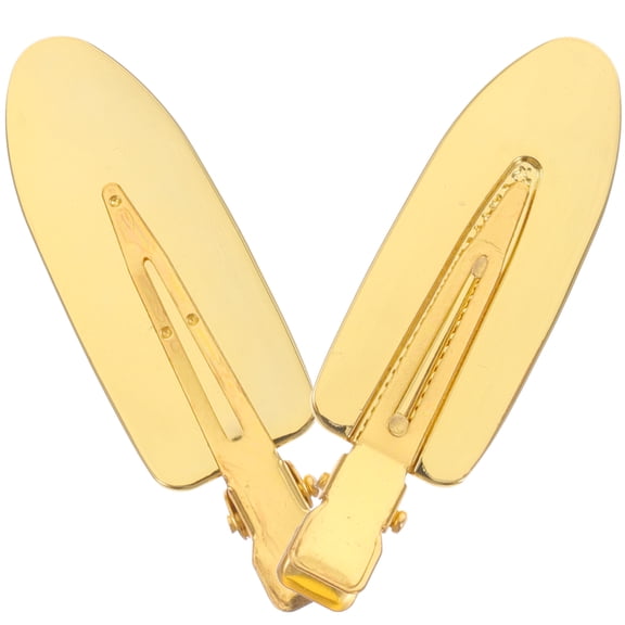 UEETEK Golden Bobby Pins Portable Hair Styling Clamps for Salon 1Pair