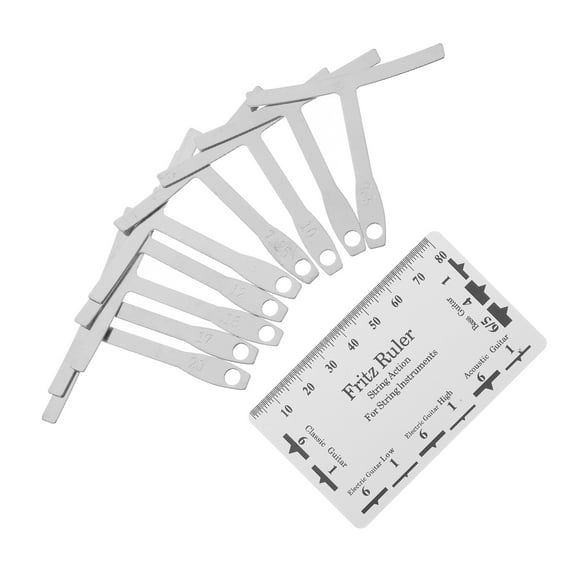 UEETEK 1Set Guitar Accessories Kit White Guitar Repairing Maintenance Tool with Smooth Edges